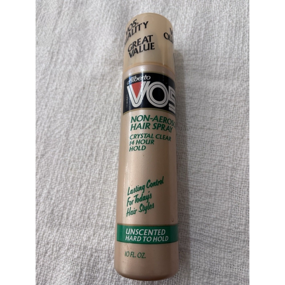 VO5 Non Aerosol Hair Spray Crystal Clear 14 Hr Hold 10oz Vintage 80s Unscented